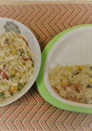 炊飯ピラフ【取り分け食】-レシピのメイン写真