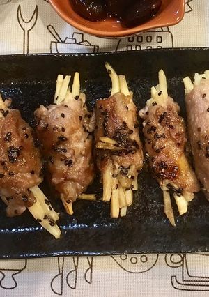 たけのこと豚肉の甘酢タレ-レシピのメイン写真