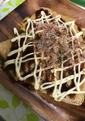 糖質オフ油揚げDEお好み焼き♪-レシピのメイン写真