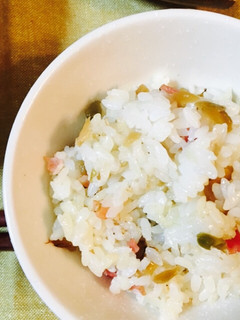 簡単☆旨い☆ザーサイとベーコンの混ぜご飯-レシピのメイン写真