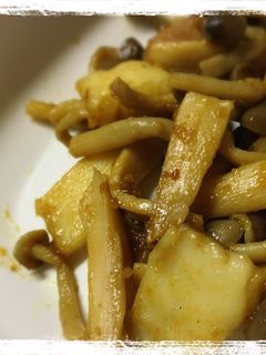 シーフードときのこのカレー風味ソテー☆-レシピのメイン写真