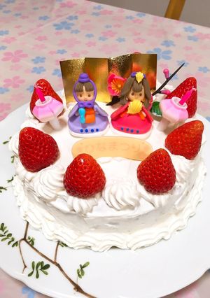 ひな祭り♡定番のイチゴケーキ-レシピのメイン写真