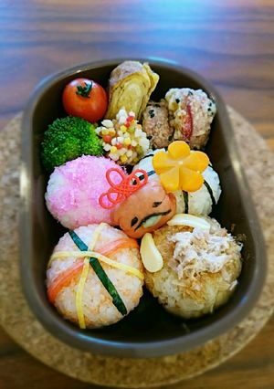 ひな祭り♪手まり寿司風♪キャラ弁♪-レシピのメイン写真