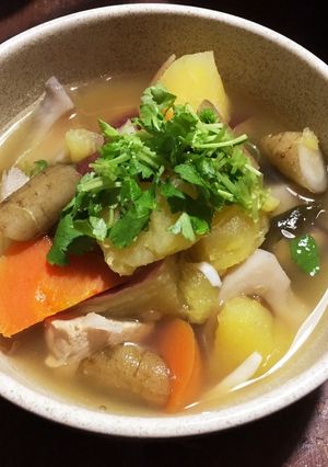 鶏胸肉と根菜のスープ-レシピのメイン写真