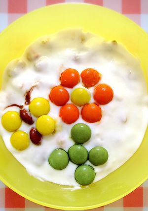 子供も簡単ヨーグルトアート☆春-レシピのメイン写真