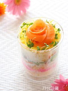 簡単♪混ぜるだけ✿ちらし寿司カップ✿-レシピのメイン写真