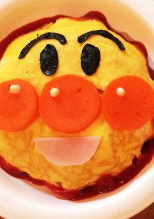簡単！アンパンマンのオムライス-レシピのメイン写真