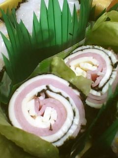 子ども弁当★ハムチーズ海苔巻き-レシピのメイン写真