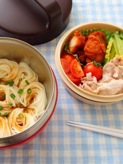 豚しゃぶ☆ぶっかっけそうめん弁当-レシピのメイン写真