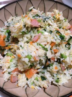 栄養満点小松菜シラスチャーハン-レシピのメイン写真