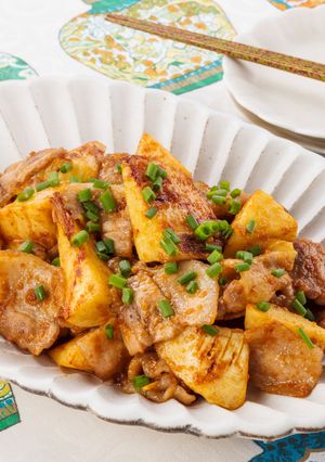 ごはんがすすむ♪たけのこと豚肉のみそ炒め-レシピのメイン写真