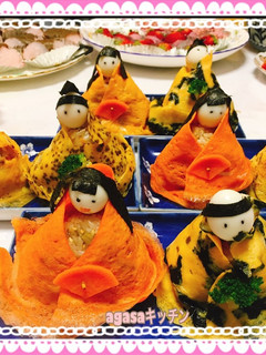 ひな祭り おひなさま寿司 2017-レシピのメイン写真