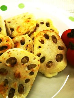 レンコン挟み焼き-レシピのメイン写真
