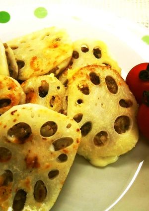 レンコン挟み焼き-レシピのメイン写真