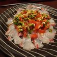 春の香り♪ 鯛の行者にんにくカルパッチョ