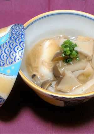 簡単あったか！豆腐のきのこツナあんかけ-レシピのメイン写真