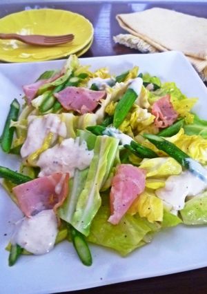 春野菜のホットヨーグルトサラダ　-レシピのメイン写真