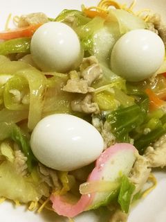 長崎皿うどんは白ごはんのおかずです。-レシピのメイン写真