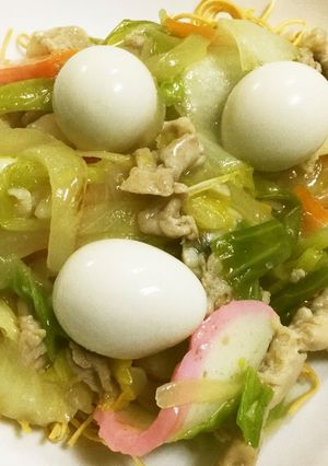 長崎皿うどんは白ごはんのおかずです。-レシピのメイン写真