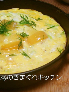 スキレットオムレツ キャベツ・チーズ-レシピのメイン写真