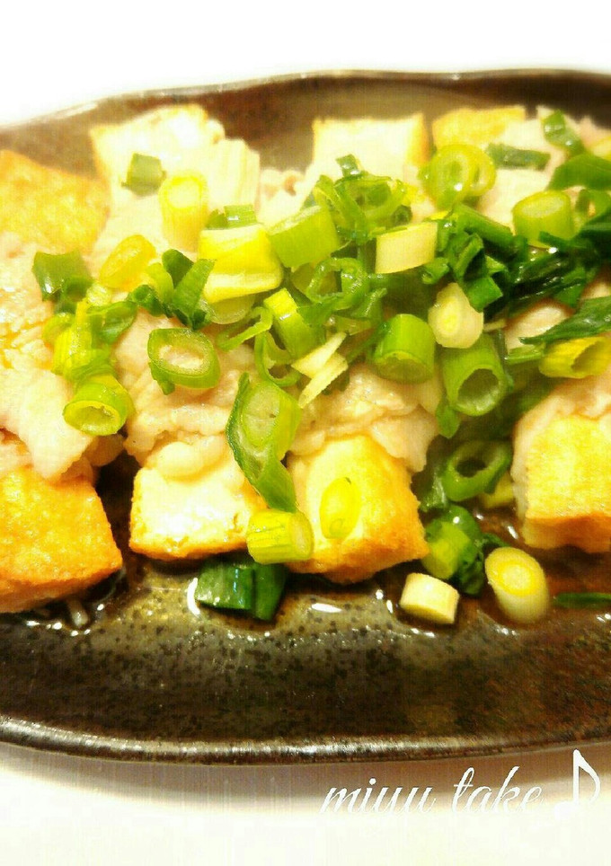 レンチン簡単♡豚肉の厚揚げえのき巻き♪-レシピのメイン写真