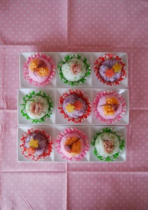 お花の手まり寿司-レシピのメイン写真