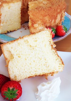簡単♡全卵使用のフワフワシフォンケーキ♡-レシピのメイン写真