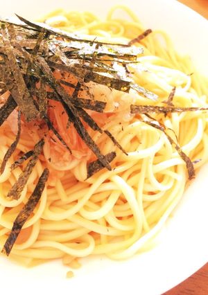 おひとり様向け！なめ茸と大根おろしパスタ-レシピのメイン写真