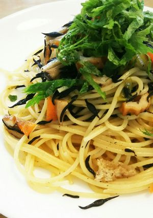 簡単で美味しいよ☆ひじきの梅パスタ☆-レシピのメイン写真