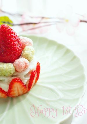 水切り不要!1歳の誕生日ケーキ-レシピのメイン写真