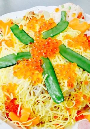 ちらし寿司ケーキ-レシピのメイン写真
