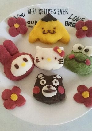キットで簡単！ひな祭りにキャラ和菓子-レシピのメイン写真