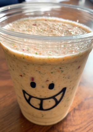 噛んで食べて美味しい満足スムージー♪-レシピのメイン写真