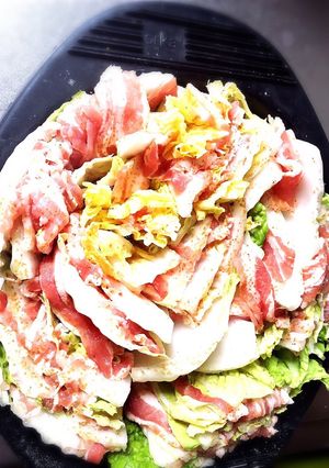 レンジで超簡単☆豚肉と白菜のミルフィーユ-レシピのメイン写真