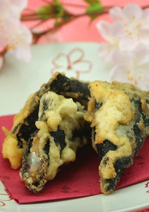 チーズと梅のおにぎり天ぷら-レシピのメイン写真