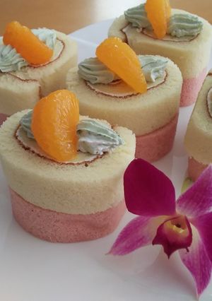 簡単！ひな祭りロールケーキ-レシピのメイン写真