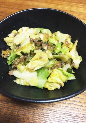 キャベツの肉みそ炒め-レシピのメイン写真