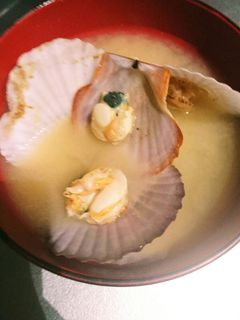 帆立の稚貝☆お味噌汁-レシピのメイン写真