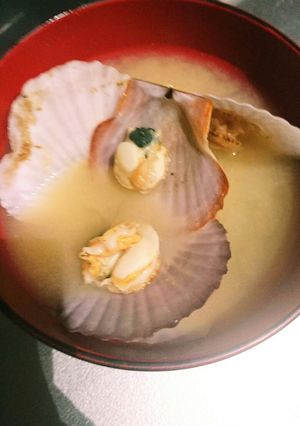 帆立の稚貝☆お味噌汁-レシピのメイン写真