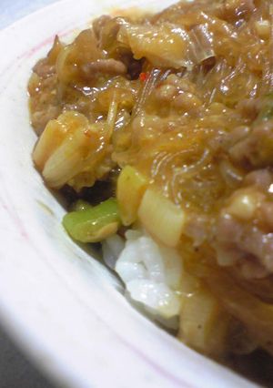簡単★麻婆春雨丼-レシピのメイン写真