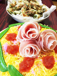 ひなケーキ寿司-レシピのメイン写真