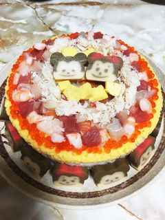 ひな祭り☆ちらし寿司ケーキ-レシピのメイン写真