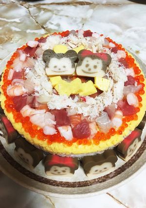 ひな祭り☆ちらし寿司ケーキ-レシピのメイン写真