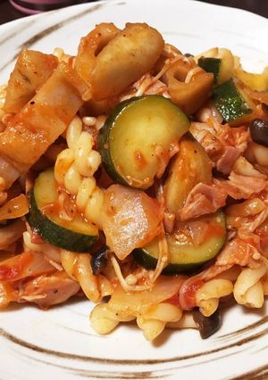 野菜ごろごろ☆和風トマトパスタ-レシピのメイン写真