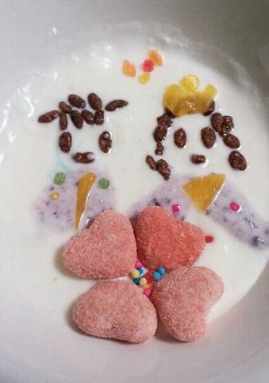 ∮ヨーグルトアートひな祭りバージョン∮-レシピのメイン写真