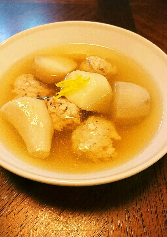 ほっこり☆里芋と鶏だんごのスープ煮-レシピのメイン写真