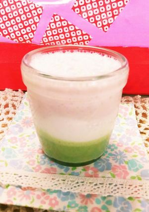 牛乳で作るひな祭り3色ムース-レシピのメイン写真