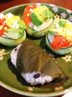 桜餅風お赤飯-レシピのメイン写真
