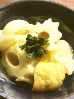 ちくわぶとサラダ玉ねぎの煮物-レシピのメイン写真
