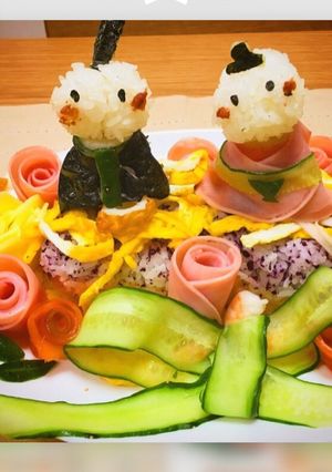ひな祭り 寿司ケーキ-レシピのメイン写真